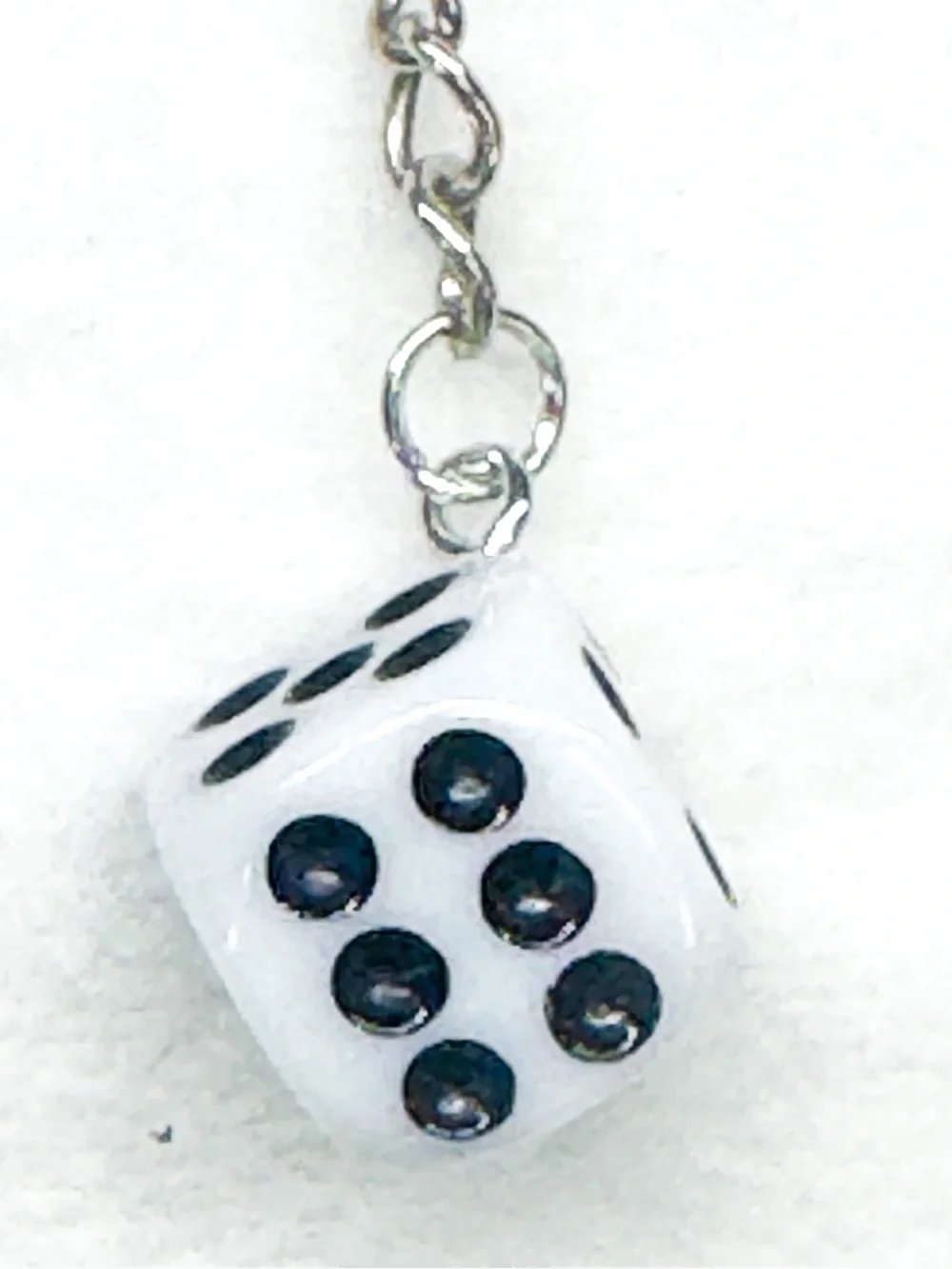 Mini Dice Keychain – Pick One Color – Cute Game Bag Charm